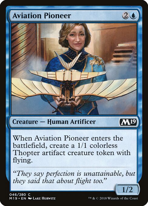 Aviation Pioneer – Core 2019 (M19-46) Magic: The Gathering card Main image