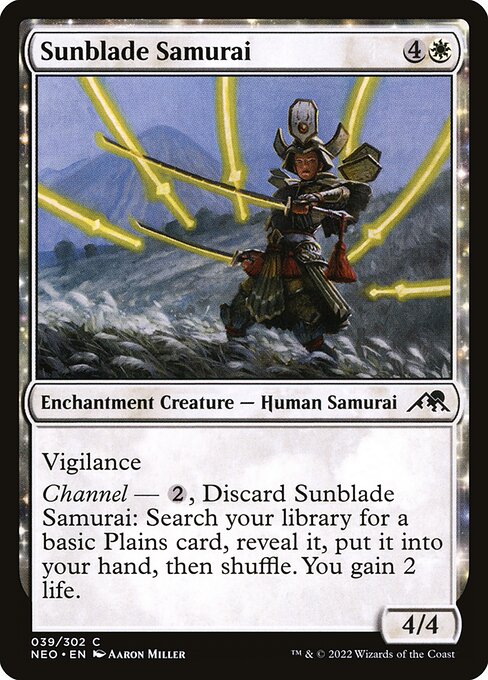 Sunblade Samurai – Kamigawa: Neon Dynasty (NEO-39) Magic: The Gathering card | LC-REM-20260804-15765057962316-e6c577bb-5e21-4a3e-b0a7-713a4ff7dce6 Main image