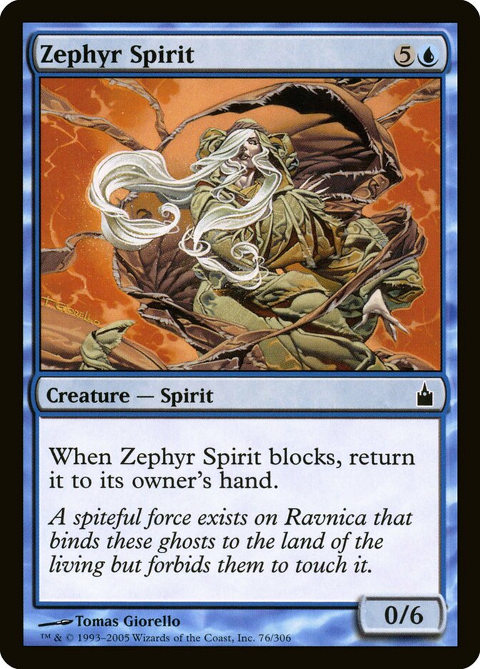 Zephyr Spirit - Ravnica: City of Guilds (Common) [RAV-76] Image principale du produit