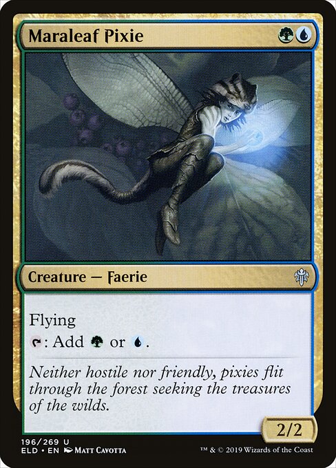 Maraleaf Pixie – Throne of Eldraine (ELD-196) Magic: The Gathering card | LC-REM-20260804-15150654030156-e6d7f9c9-dd83-4684-a949-1c22f316138a Imagen principal del producto