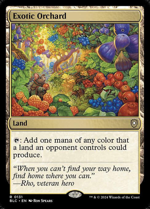 Exotic Orchard – Commander: Bloomburrow (BLC-131) Magic: The Gathering card