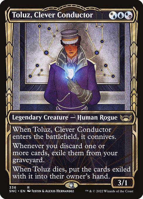 Toluz, Clever Conductor – Streets of New Capenna (SNC-336) Magic: The Gathering card | LC-REM-20260804-15383420272972-e6da6284-1577-4bc2-85dd-5984aea72ac6 Hauptbild