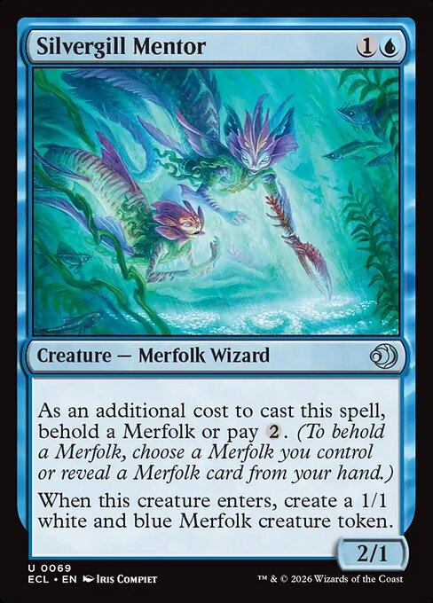 Silvergill Mentor – Lorwyn Eclipsed (ECL-69) Magic: The Gathering card