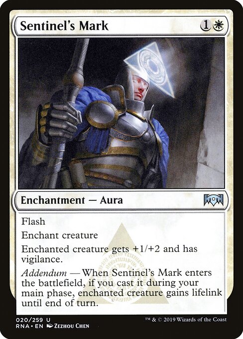 Sentinel's Mark – Ravnica Allegiance (RNA-20) Magic: The Gathering card