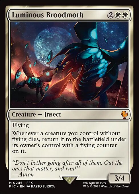 Luminous Broodmoth – Final Fantasy Commander (FIC-246) Magic: The Gathering card | LC-REM-20260804-15339610669388-e6fc5c0b-0b64-491d-b312-b9b2133225d9