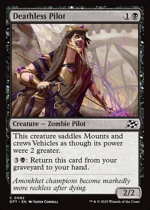 Deathless Pilot – Aetherdrift (DFT-82) Magic: The Gathering card