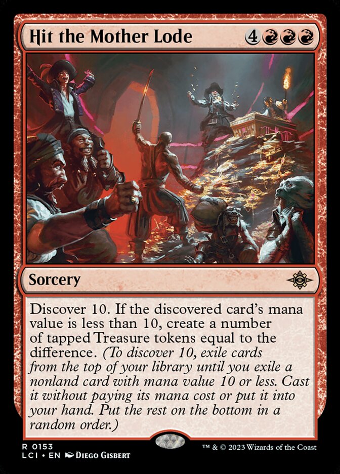 Magic-kaart Hit the Mother Lode LCI-153 uit The Lost Caverns of Ixalan (Rare)