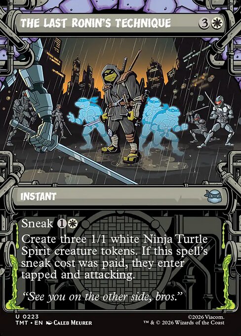 The Last Ronin's Technique – Teenage Mutant Ninja Turtles (TMT-223) Magic: The Gathering card | LC-REM-20260804-15631595667788-e77abb3a-8034-4aa9-baac-21a223cde74b