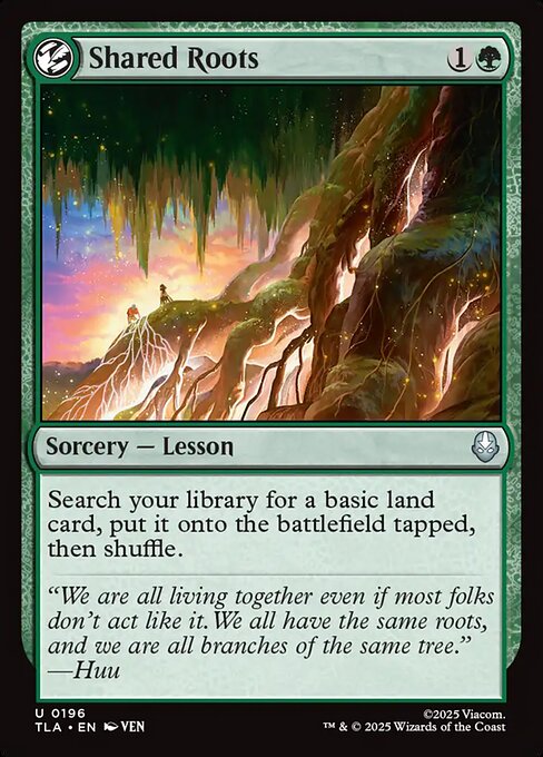 Shared Roots – Magic: The Gathering | Avatar: The Last Airbender (TLA-196) Magic: The Gathering card