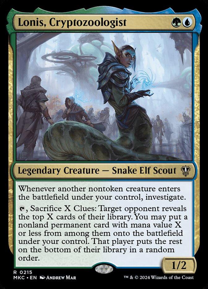 Magic-kaart Lonis, Cryptozoologist MKC-215 uit Commander: Murders at Karlov Manor (Rare)