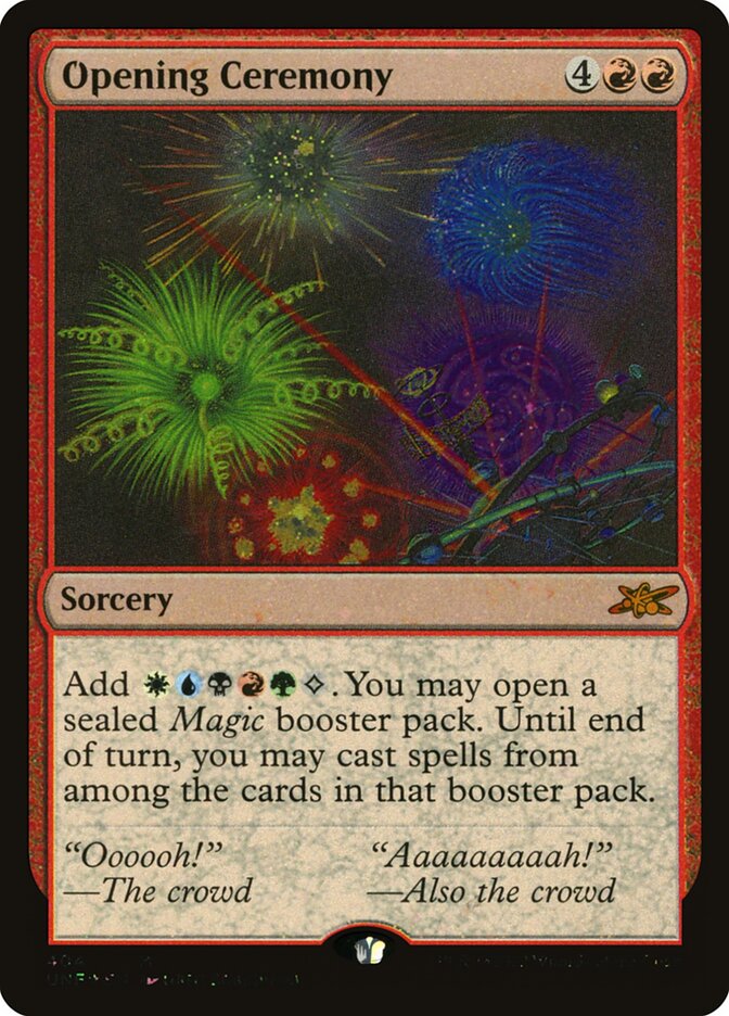 Magic-kaart Opening Ceremony XUNF-404 uit Unfinity: Extras (Mythic)