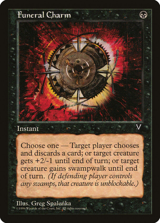 Magic-kaart Funeral Charm VIS-61 uit Visions (Common) Immagine principale del prodotto
