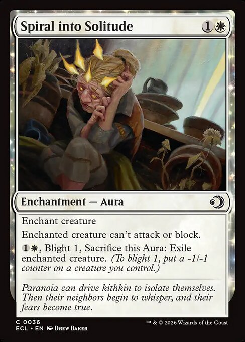 Spiral into Solitude – Lorwyn Eclipsed (ECL-36) Magic: The Gathering card Hoofdafbeelding