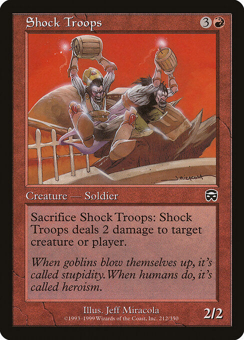 Shock Troops – Mercadian Masques (MMQ-212) Magic: The Gathering card | LC-REM-20260804-15935505924428-e7a918ca-3e60-46de-9f29-56bdc6430a77 Imagen principal del producto