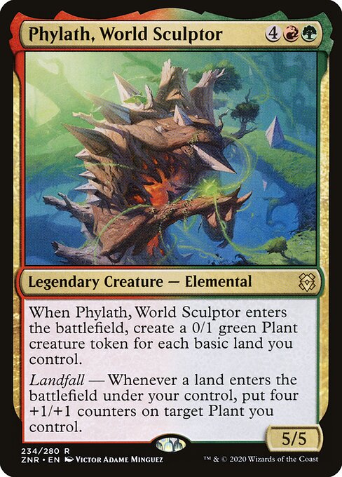 Phylath, World Sculptor – Zendikar Rising (ZNR-234) Magic: The Gathering card
