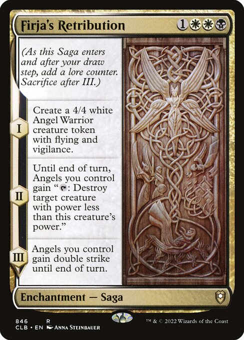 Firja's Retribution – Commander Legends: Battle for Baldur's Gate (CLB-846) Magic: The Gathering card | LC-REM-20260804-15151052357964-e7d1bbe5-c63e-4a8d-b79a-0dcca221a726 Image principale du produit