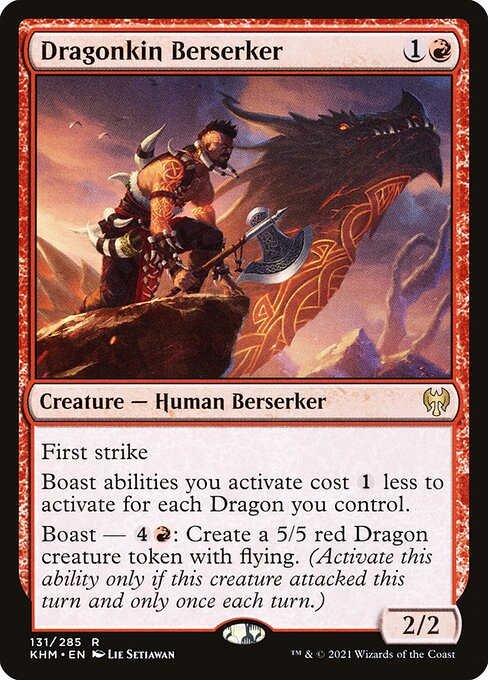 Dragonkin Berserker – Kaldheim (KHM-131) Magic: The Gathering card