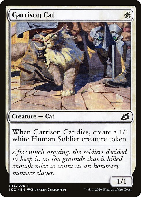 Garrison Cat – Ikoria: Lair of Behemoths (IKO-14) Magic: The Gathering card