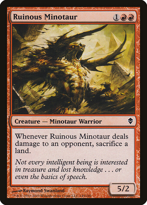 Ruinous Minotaur – Zendikar (ZEN-145) Magic: The Gathering card