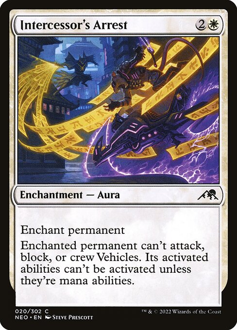 Intercessor's Arrest – Kamigawa: Neon Dynasty (NEO-20) Magic: The Gathering card | LC-REM-20260804-15610419544396-e83f2148-bb5d-4236-8d12-150deed0577e
