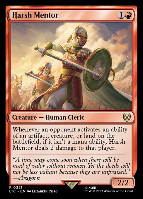 Harsh Mentor – Tales of Middle-earth Commander (LTC-221) Magic: The Gathering card | LC-REM-20260804-15151247819084-e885d925-13d8-4615-aefa-b2629ffa83b6
