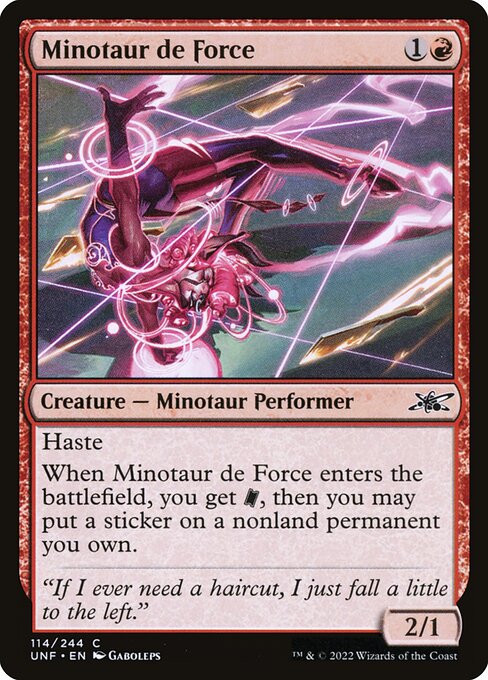 Minotaur de Force – Unfinity (UNF-114) Magic: The Gathering card