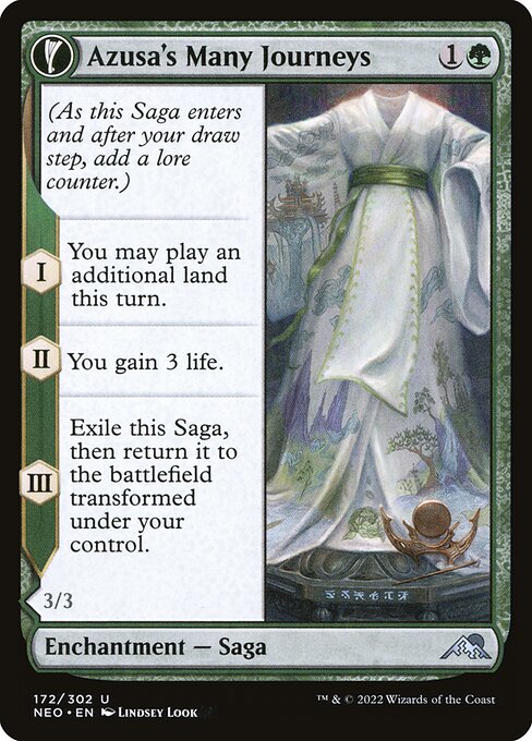 Azusa's Many Journeys // Likeness of the Seeker – Kamigawa: Neon Dynasty (NEO-172) Magic: The Gathering card | LC-REM-20260804-15610414170444-e8a51d2a-1582-4bad-995c-e7fe9f810149 Main image