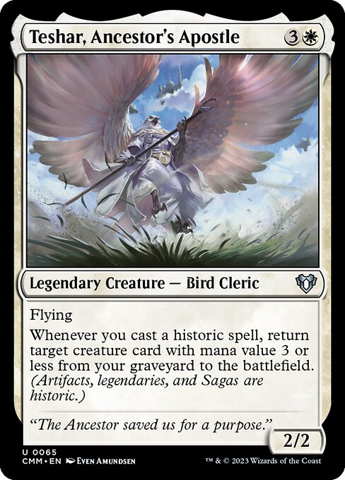 Teshar, Ancestor's Apostle – Commander Masters (CMM-65) Magic: The Gathering card Immagine principale del prodotto