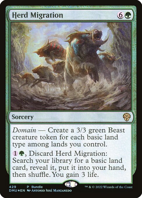 Herd Migration – Dominaria United (DMU-429) Magic: The Gathering card | LC-REM-20260804-15339577770316-e8b91c26-26f3-45d6-bf7d-35a2963dde37