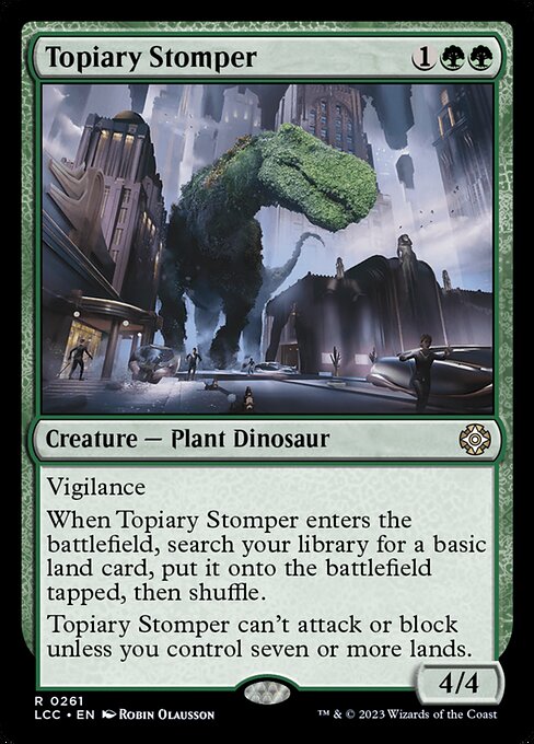 Topiary Stomper – The Lost Caverns of Ixalan Commander (LCC-261) Magic: The Gathering card | LC-REM-20260804-15935514739020-e8b92271-4412-4165-a4a6-e8653e755107