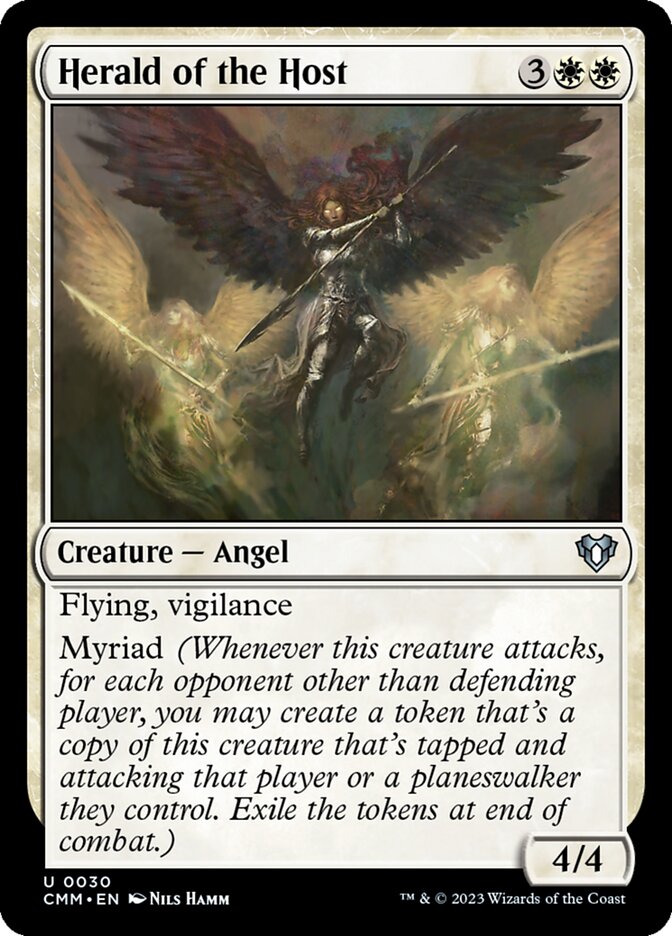 Magic-kaart Herald of the Host CMM-30 uit Commander Masters (Uncommon)
