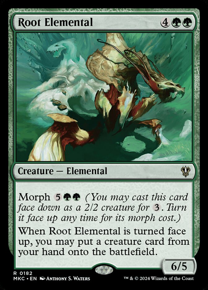 Magic-kaart Root Elemental MKC-182 uit Murders at Karlov Manor Commander (Rare)