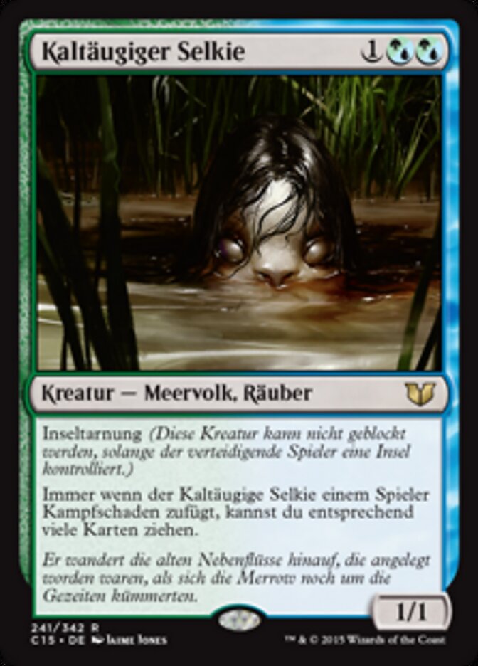 Magic-kaart Cold-Eyed Selkie C15-241 uit Commander 2015 (Rare) Image principale du produit