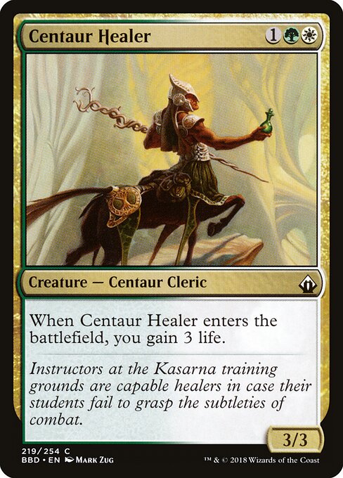 Centaur Healer – Battlebond (BBD-219) Magic: The Gathering card
