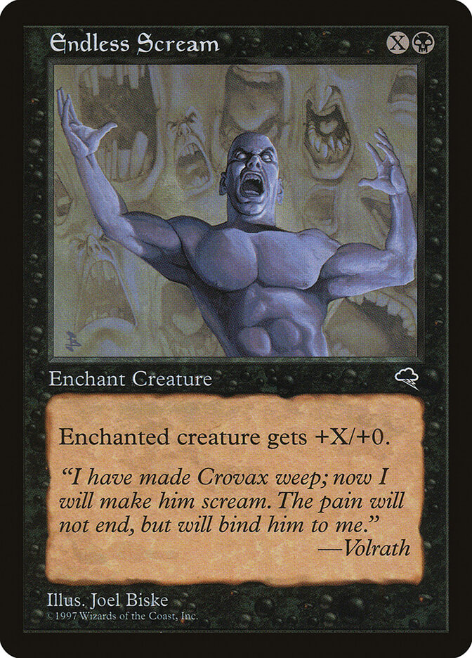 Magic-kaart Endless Scream TMP-132 uit Tempest (Common)