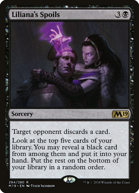 Liliana's Spoils – Core 2019 (M19-294) Magic: The Gathering card Image principale du produit