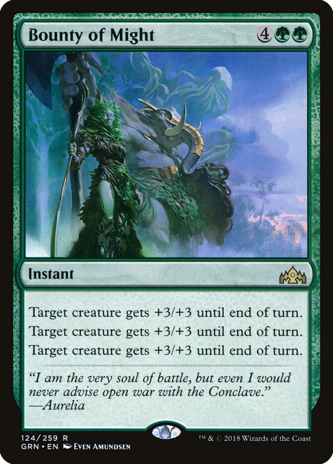 Bounty of Might - Guilds of Ravnica (Rare) [GRN-124] Main image