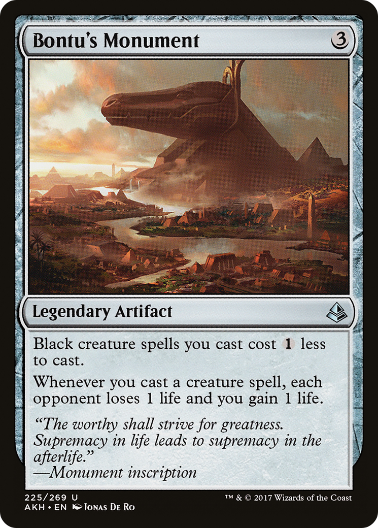 Bontu's Monument – Amonkhet 225 – Magic: The Gathering single card Hauptbild