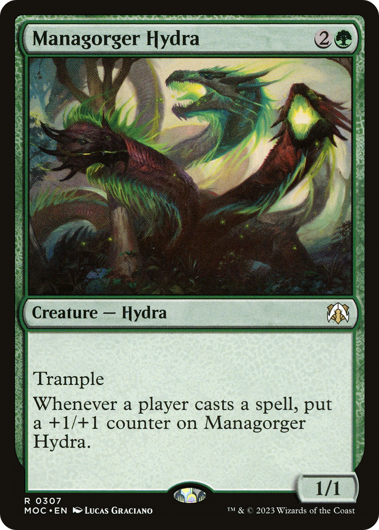 Managorger Hydra – Commander: March of the Machine 307 – Magic: The Gathering single card Imagen principal del producto