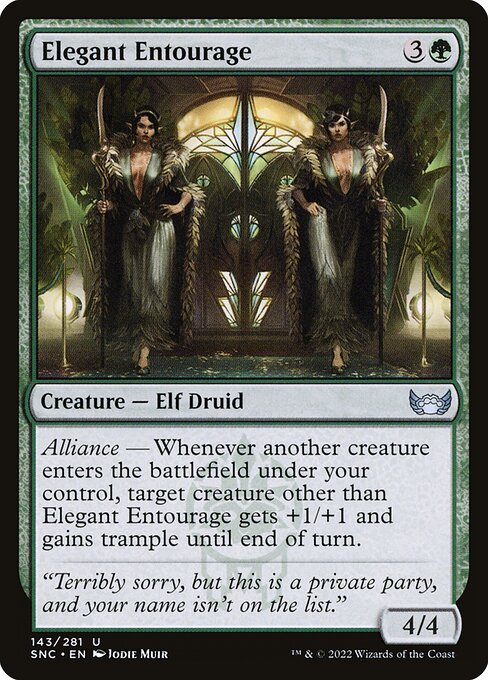 Elegant Entourage – Streets of New Capenna (SNC-143) Magic: The Gathering card