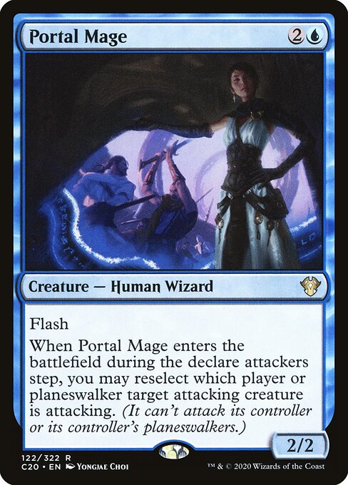 Portal Mage – Commander: Ikoria (C20-122) Magic: The Gathering card