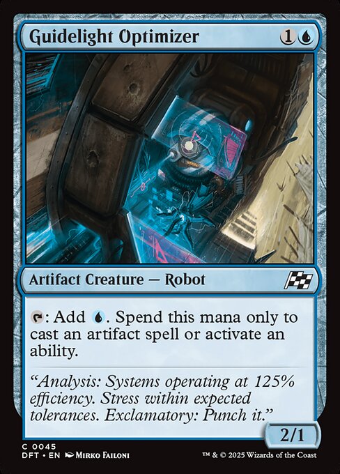 Guidelight Optimizer – Aetherdrift (DFT-45) Magic: The Gathering card