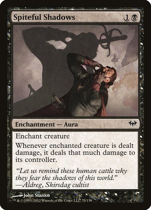 Spiteful Shadows – Dark Ascension (DKA-75) Magic: The Gathering card Imagen principal del producto