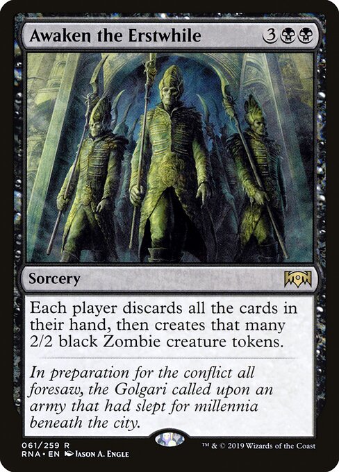 Awaken the Erstwhile – Ravnica Allegiance (RNA-61) Magic: The Gathering card