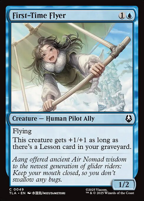 First-Time Flyer – Magic: The Gathering | Avatar: The Last Airbender (TLA-49) Magic: The Gathering card
