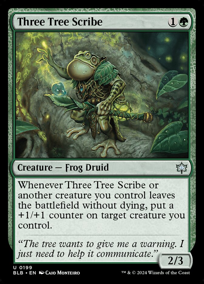 Three Tree Scribe - Bloomburrow (Uncommon) [BLB-199] Main image