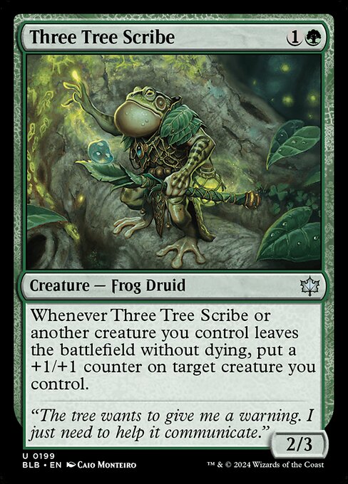 Three Tree Scribe – Bloomburrow (BLB-199) Magic: The Gathering card | LC-REM-20260804-15151640707404-ea2ca1b3-4c1a-4be5-b321-f57db5ff0528