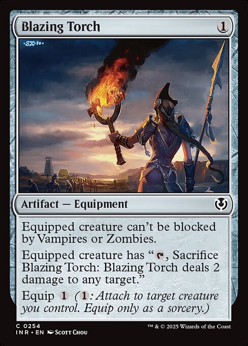 Blazing Torch – Innistrad Remastered (INR-254) Magic: The Gathering card
