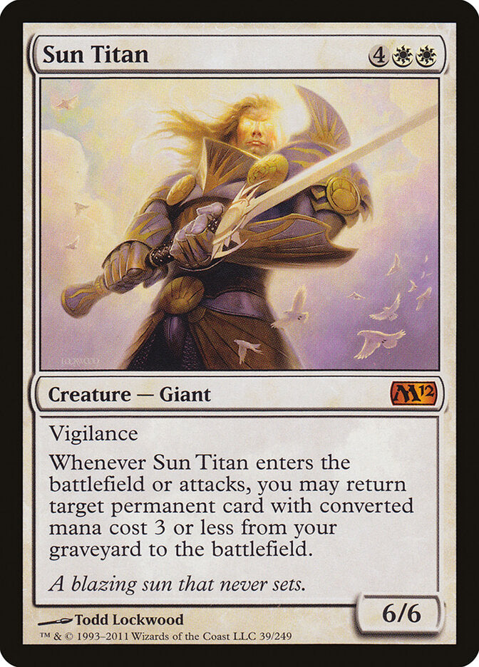Magic-kaart Sun Titan M12-39 uit Magic 2012 (Mythic) Imagen principal del producto