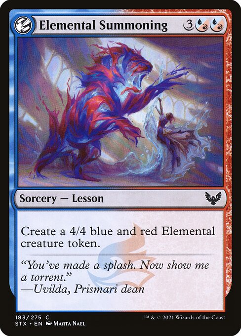 Elemental Summoning – Strixhaven: School of Mages (STX-183) Magic: The Gathering card | LC-REM-20260804-15353633964364-ea51991c-1589-4c62-965b-5ae8d233520b